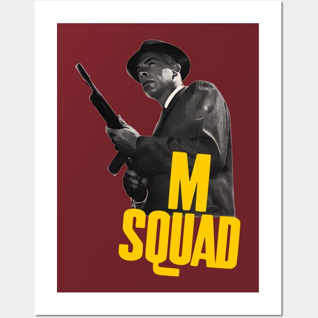 M Squad - Lee Marvin - 50s Cop Show Wall Art by wildzerouk